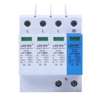 China T2 3phase 3P+NPE 60KA 275V AC Surge Protector Device SPD LY1-B60 275V AC 3P+NPE for sale