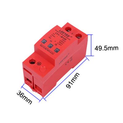 China AC Power Supply Surge Protector T2 Device 1P 120KA Grounded Connection / Lightning Protection Appliance Class B Lighting Arresting Device for sale