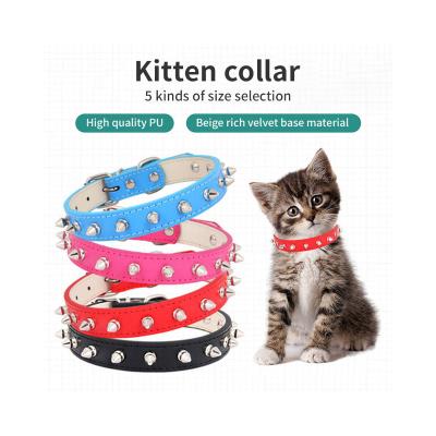 China BREAKAWAY Colorful Durable Pet Accessory Stylish Soft Leather Small Dogs Cat Collar Leash Printing Leash Luxury Custom Collares Para Gato for sale