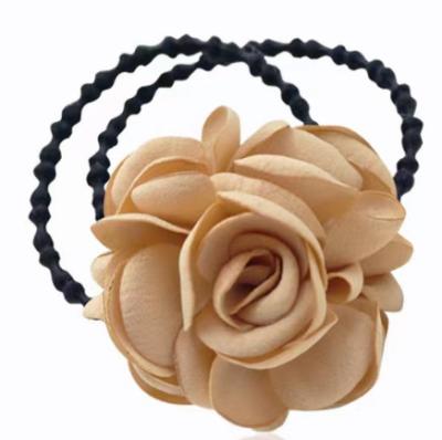 China Fashionable Flower Hair Ties Customize Colors and Designs for sale