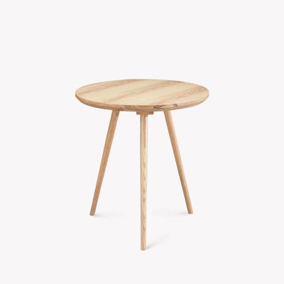 China Other Modern Coffee Table Furniture Negotiation Table Three Round Solid Wood Legs Coffee Table for sale