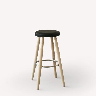 China Modern Natural Wood Wooden Bar Stool Storage Home Bar Stools Wooden Chair for sale