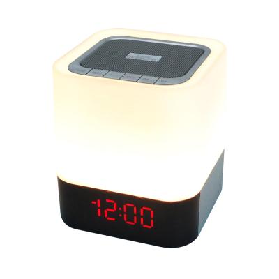 China Professional Wholesale LED Music Player Cube Night Light BT Speaker Wireless Lighting For Family Party 10*10*11.3cm for sale