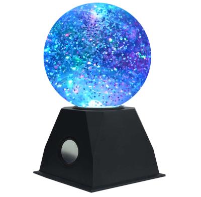 China Home decoration magic led bedside smart glass hotel decorative twinkle lamp with BT speaker for home decoration for sale