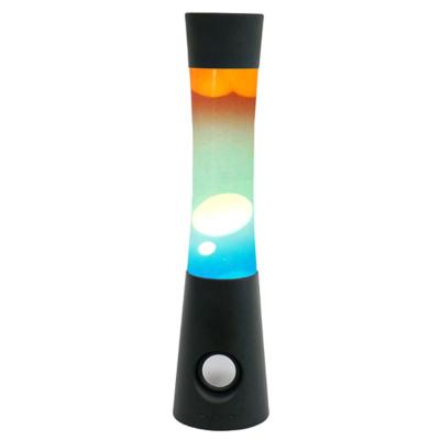 China Home Decoration Glitter Rainbow Color Lava Lamp With Music Player High Quality Stereo Speaker for sale