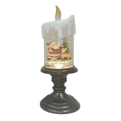 China Modern LED Color Changing Candle Lamp With Silver Base for sale