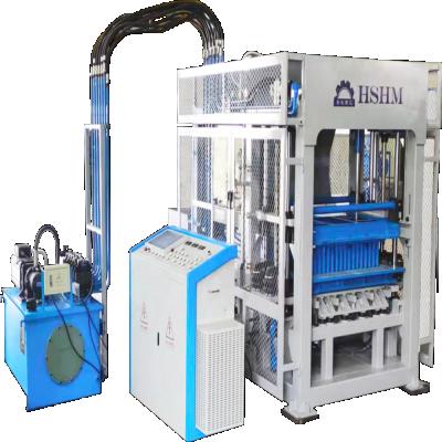 Cina Building Material Shops HSHM-Z600 ISO Certified Hydraulic Press Clay Brick Molding Machinery Brick Making In South Africa in vendita