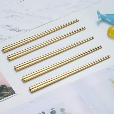 China High Quality Chinese Disposable Silver Gold Customize Set Travel Packing Gift Korea Camping Cutlery Wedding Stainless Steel Chopstick for sale