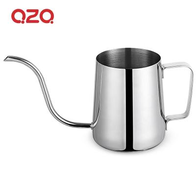 China Sustainable Handing Ear Gooseneck Blunt Stainless Steel Coffee Kettle Pour Over Drip Milk Pot for sale