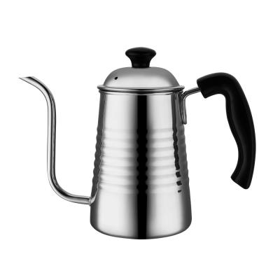 China Long Neck Stainless Steel Coffee Hand Drip Pot Sustainable Tea Kettle for sale