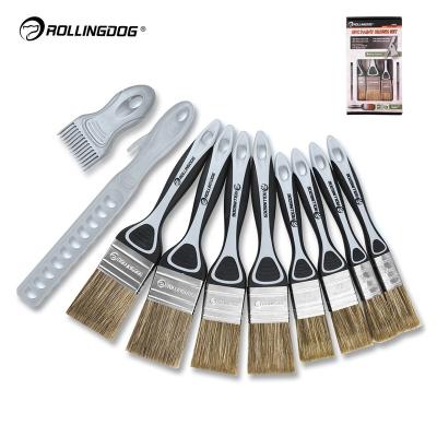 China EURO Style Rollingdog Decorating the flat brushes of filament mixed hair stripper from Natural Paint Brush of bedroom barrier paint the reading brush for sale