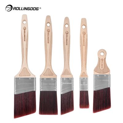 China ROLLINGDOG DOBERMANN 5PC Paint Brush Set 10714 Beech Wood Handles Paint Brush for sale