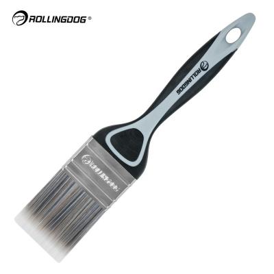 China ROLLINGDOG BT1000 Series10347 100% Paint Solid Round Tapered Polyester PP+TPE Handle 50mm Lightweight Comfortable Brush for sale