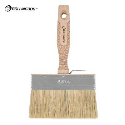 China ROLLINGDOG Paint ST1000 10324 40 X 140mm Oil Paint Staining Beech Wood Handle Bristle Woodmaster Imitation Stain Brush for sale