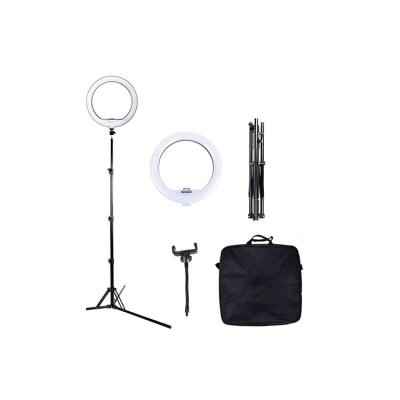 China PORTABLE Custom Dimmable LED Ring Light With Tripod Stand White Desk For Living Makeup for sale