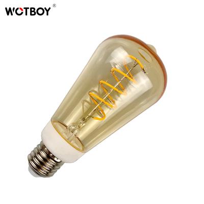 China ST64 4W 6W LANDSCAPE Vintage Light Filament Edison Style LED Bulbs for sale