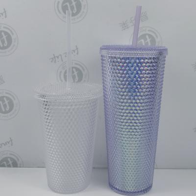 China 500ml+700ml Sustainable Matte Studded Tumbler With Lid And Straw for sale