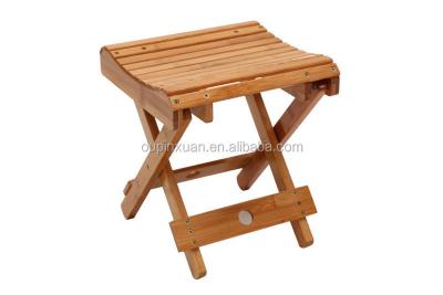 China folding & Convenient Folding Square Stool Small Bamboo Fishing Stool for sale