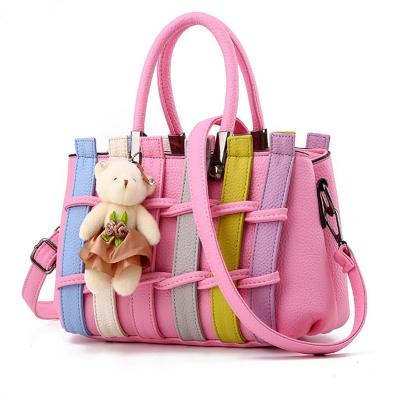 China High quality the new woven summer handbag with a shoulder bag simple colorful handbags for sale