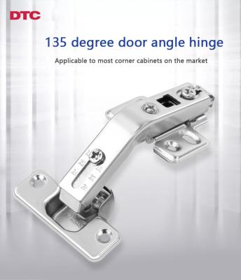 China 135 Degree Open Hydraulic Concealed Hinges Kitchen Cabinet Corner Door for sale