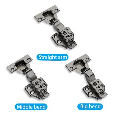 China Frameless Hydraulic Concealed Hinges Stainless Steel Adjustable for sale