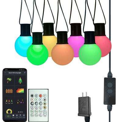 China Smart String Lights 2021 New Design Christmas Light Indoor Lighting Decoration Led 16 Million Color 4 Music Function App Control Decorative Light for sale