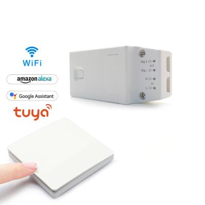 China Self-powered APP self-powered smart home wifi switch wall touch voice voice switch Alexa Google Home smart dimmer 010V for sale