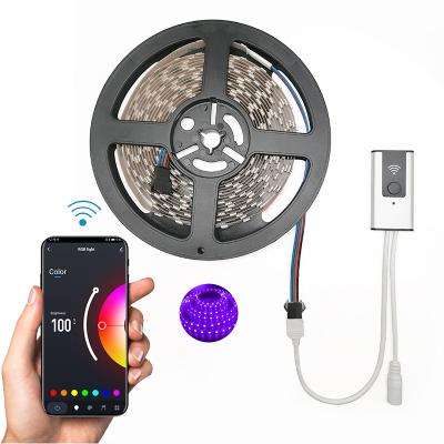 China Suport Alexa Google Home IFTTT RGB Color Changing LED Strip Lights Controller Work With Wifi Alexa Dimmer for sale