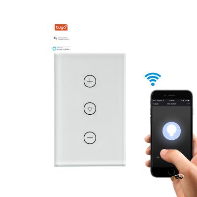 China Dimmable Tempered Glass USA Standard One Way Light Electric Touch Remote Switch for sale