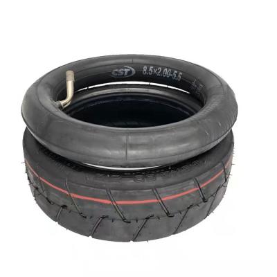 China CST 8.5x2.00-5.5 Rubber Tire Inner Tube 8.5inch Electric Scooter Thickened Outer Tire For INOKIM Light2 VSETT 9/9 Zero 9 for sale