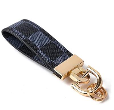 China Promotion Gift Leather Key Chain Supplier Custom Logo Luxury Car Leather Key Organizer Genuine Chain Key PU Leather Key Chain for sale