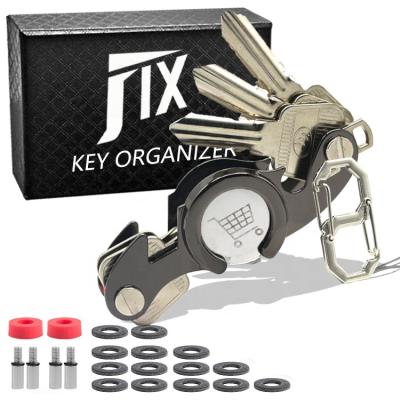 China Smart Compact Key Organizer With Key Chain Holder Metal Coin Key Holder New Design Gift Promotion Gift Holder for sale