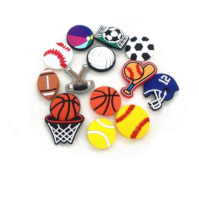 China Hot Selling Eco-friendly Custom Design Croc Charms PVC Soft Rubber Shoe Charms For Boys Beach Shoes Accessories For Kids for sale