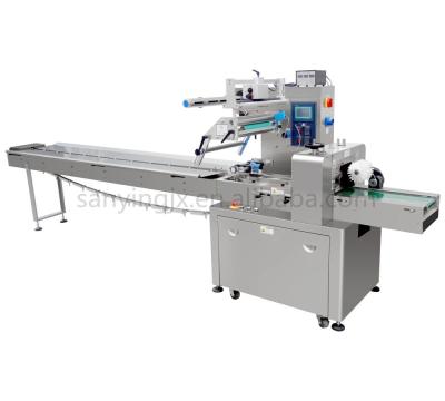 China Full Automatic Horizontal Type Food Packing Bread Vegetable Soap Flow Packaging Food Pillow Machine for sale