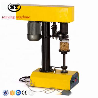 China SANYING TDFJ-160 semi automatic beverage beer tin cans sealer sealing machine for sale