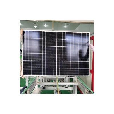 China Hot Selling Solar Panel System 585W Glass Black Mono Solar Panel Double Solar Panel For Rooftop Solar Power System for sale