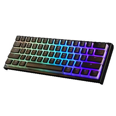 China New 61 Keycaps RGB Pudding Games 2021 Game Keycap Mechanical Keyboard Type c mk25 for sale