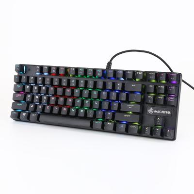 China Main Cable Mechanical Type Mechanical Keyboard Sell TKL 87 Whole Plug and Play C Gaming Keyboard for sale