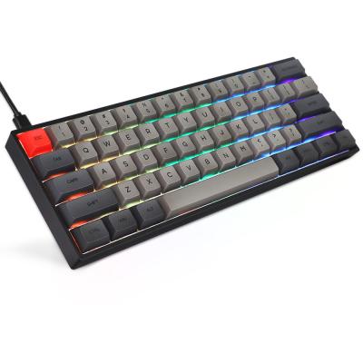 China GK61 SK61 AK61 60% Gaming Keyboard 61 Keys RGB Plug and Play Hot Swapable Mechanical Keyboard for sale