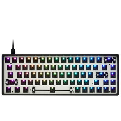 China Cherry MX Multi Replaceable Switch Wireless DIY gk68 GK68XS Mechanical Keyboard Kit for sale