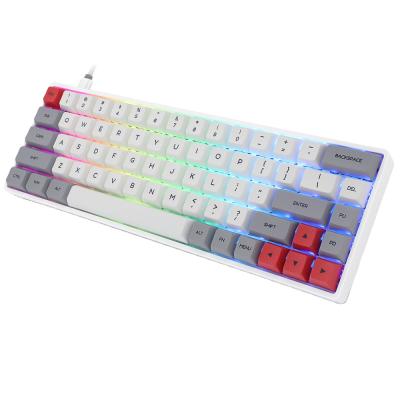 China GSA Plug & Play Keycaps 68keys GK68 SK68 Mechanical Gaming Keyboard With RGB Backlight for sale