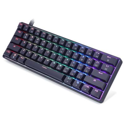 China Hot Sale Plug and Play SK61 61keys RGB Gaming Gk61SKYLOONG Mechanical Optical Keyboard for sale