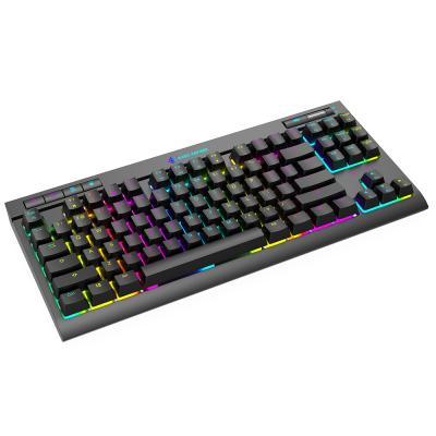 China Wholesale price tkl keyboard MK17 80% plug and play ergonomic blue/mechanical keyboard switch brown/red game for sale