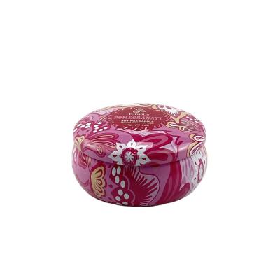 China Gift & Premium Craft Candle Tin Box Soy Wax Candle Tin Container Metal Box Customized for sale