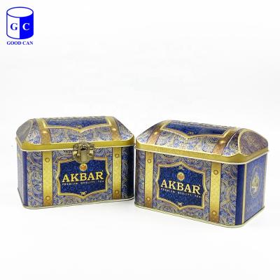 China Gift & Money Tin Packs Craft Treasure Tin Box Coin Bank Tinplate Box for sale