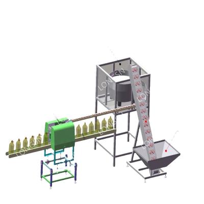 China Automatic High Speed ​​Grip Ring Applicator Neck Oil Bottle Convenience PET Lifting Pressing Machine for sale