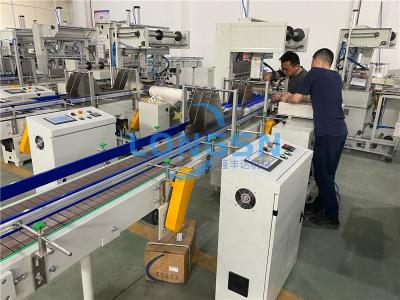 China High efficiency automatic plastic film heat shrink paper wrapping machine/shrink packing machine for PET water bottle for sale