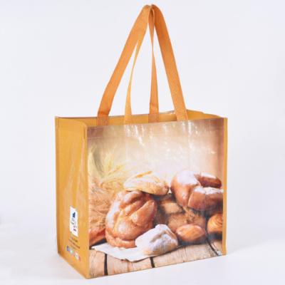 China Recyclable Pp woven shopping tote bag with button closing Big recyclable laminated promotional for sale