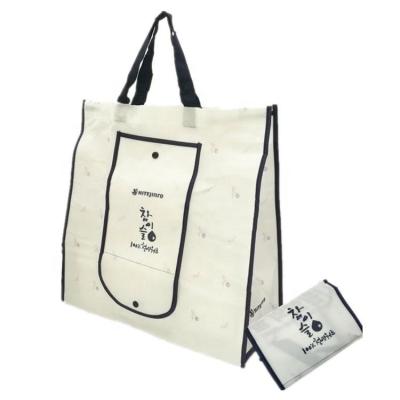 China Recyclable Custom logo and size reusable promotional non woven foldable shopping bag for sale