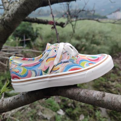 China X11 Fashion Trend New Arrivals Canvas Shoes Casual Shoes Colorful Dyeing Flat Women for sale